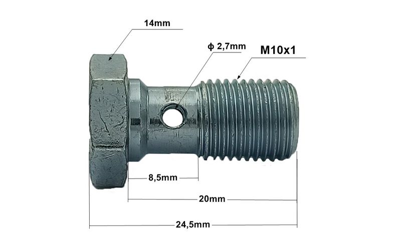 SR-02 Śruba drożna M10x1 zdjęcie 2