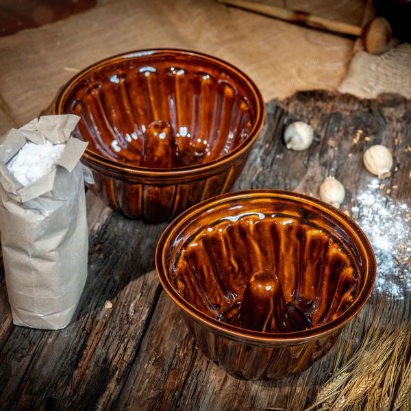 Kadax Forma do Babki z Kominem Ceramiczna 24cm zdjęcie 2