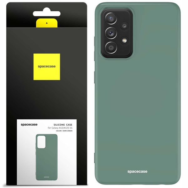 Spacecase Silicone Case Galaxy A52/A52S Dark Green zdjęcie 1