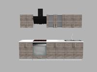 BRYGIDA zestaw szafek mebli kuchennych 280 cm MATOWY