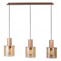 LAMPA WISZĄCA ZWIS ITALUX JAVIER BRĄZ MD17076-3B