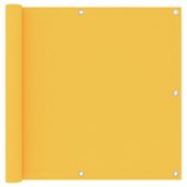 Parawan balkonowy, żółty, 90x500 cm, tkanina Oxford