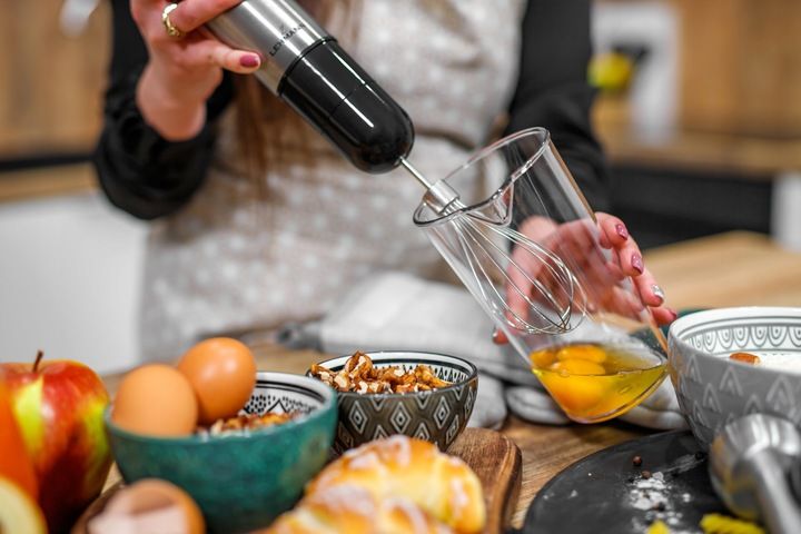 BLENDER WIELOFUNKCYJNY RĘCZNY ROZDRABNIACZ MOCNY 1200W Srebrny MIKSER zdjęcie 11