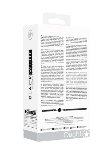 silicone ball gag - with adjustable bonded leather straps na Arena.pl