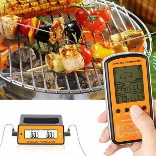 TERMOMETR DO WĘDZARNI MIĘS BEZPRZEWODOWY 2 SONDY na Arena.pl