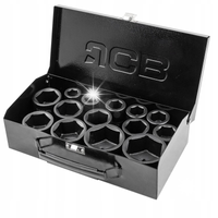 ZESTAW NASADKI UDAROWE GŁĘBOKIE DO KLUCZ PNEUMATYCZNY 3/4" 14EL 17-50MM JCB