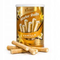 Klassic Wafer Rolls Rurki Waflowe z Nadzieniem Waniliowym 400g