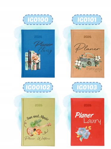 KALENDARZ A5 2026 DZIENNY terminarz z nadrukiem DLA WĘDKARZA PREZENT na Arena.pl