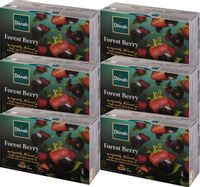 (x6) DILMAH Czarna Herbata z Aromatem Owoców Leśnych 20tb