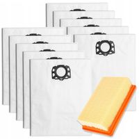 10x WOREK WORKI do ODKURZACZA KARCHER WD4 WD5 WD6 MV4 MV5 MV6 + FLITR PURE