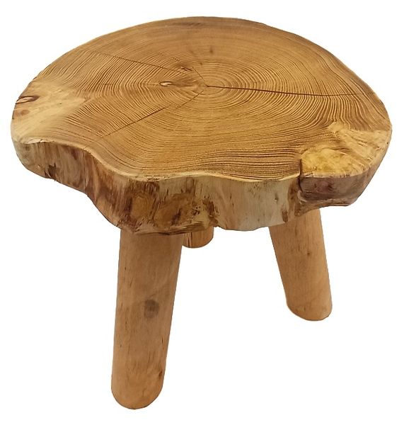 STOŁEK TABORET DREWNIANY 35cm SZLIF zdjęcie 11