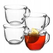 KADAX Szklanki Do Kawy Herbaty 480ml Zestaw 4szt