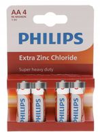 BATERIE Zestaw 4 Sztuki PHILIPS Bateria x4 Paluszki R6 AA
