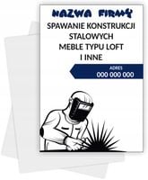 Ulotki A5 reklamowe firmowe 1000 szt SPAWANIE KONSTRUKCJI STALOWYCH