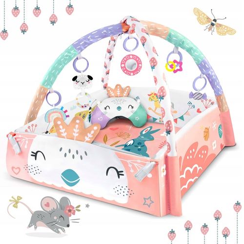 MATA EDUKACYJNA INTERAKTYWNA DLA NIEMOWLĄT DWUSTRONNA DUŻA XXL 5w1 NUKIDO na Arena.pl