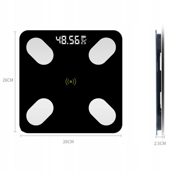 WAGA ŁAZIENKOWA ELEKTRONICZNA ANALITYCZNA BLUETOOTH DOKŁADNA SMART 25W1 zdjęcie 2