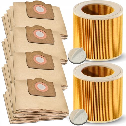 20x WZMOCNIONE WORKI + 2x FILTR PUREY DO ODKURZACZA KARCHER WD3 SE4001 na Arena.pl