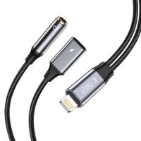 kabel przejściówka iphone lightning na mini jack 3.5mm - iphone