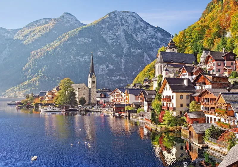 Puzzle 500 elementów. Hallstatt, Austria zdjęcie 2