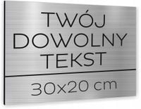 DUŻA TABLICZKA INFORMACYJNA TWÓJ WŁASNY TEKST LOGO