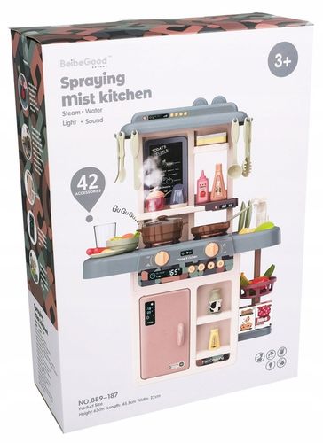 KUCHNIA DLA DZIECI KRAN PARA ŚWIATŁO DŹWIĘK funkcja wody 42 AKCESORIA na Arena.pl