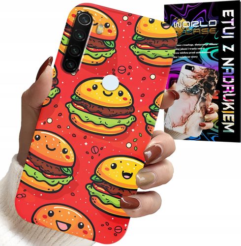 ETUI DO XIAOMI NOTE 8T - SŁODKIE UŚMIECHNIĘTE BURGERY POKROWIEC na Arena.pl