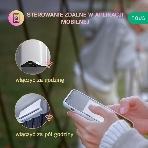 Inteligentne gniazdko WiFi NOUS A7 TUYA WATOMIERZ PROGRAMATOR TIMER zdjęcie 6