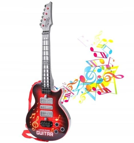 GITARA ROCKOWA DZIECI ŚWIECI GRA STRUNY INSTRUMENT na Arena.pl