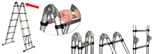 DRABINA TELESKOPOWA wys. rob. 4,6m / na schody HIT na Arena.pl