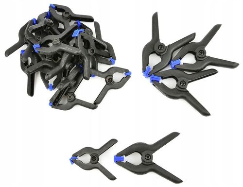 Zestaw ścisków sprężynowych 22 ściski 18x65mm 4x90mm modelarskie na Arena.pl