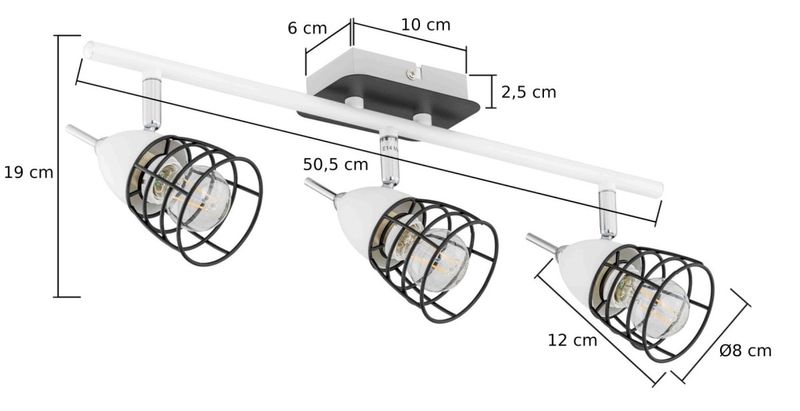 Spot 3xE14 SKY 1523 zdjęcie 3