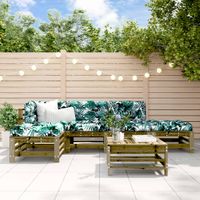 6-cz. zestaw mebli ogrodowych, impregnowane drewno sosnowe