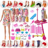 Akcesoria dla lalek Ubranka Sukienki Zestaw 85el.