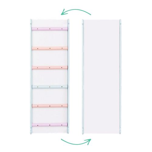 zjeżdżalnia dwustronna Woodiko - biały-pastel na Arena.pl
