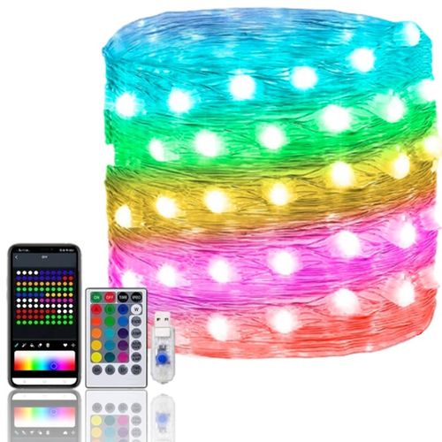 LAMPKI CHOINKOWE INTELIGENTNE 200 LED USB APP BLUETOOTH SMART PILOT na Arena.pl