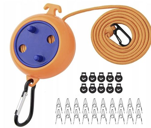 Sznurek Kempingowy kemping Namiot suszenie zestaw spinaczy linka do prania na Arena.pl