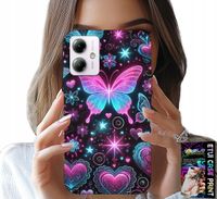 ETUI DO MOTOROLA MOTO G14 - KOLOROWY MOTYLEK SERCE MODNE WZORY CASE