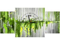 80X40CM ZEGAR ZIELONY WODOSPAD OBRAZ