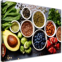 Obraz na płótnie, Świeże warzywa i owoce  100x70 100x70