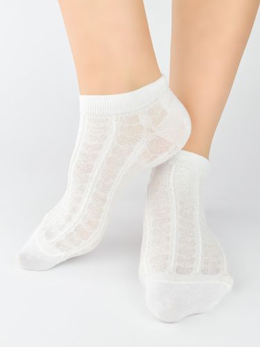 STOPKI DAMSKIE BAWEŁNA ST066 36-41 ecru/mix wzór na Arena.pl