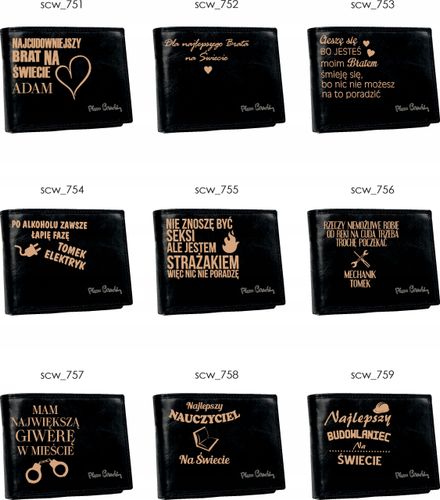 Portfel skórzany Pierre Cardin z własnym grawerem dla męża na Arena.pl