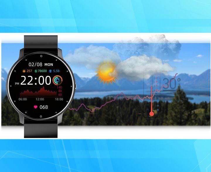 Zegarek Smartwatch Męski POLSKIE MENU PULS SMS FB 220mAh BT5.0 1,28" IPS zdjęcie 13