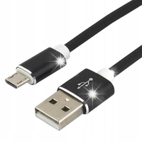SZYBKI KABEL MICRO USB 2.4A MOCNY PRZEWÓD SILIKON 100CM SZYBKIE ŁADOWANIE
