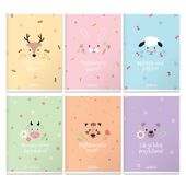 zeszyt a5/16k  1-linia  pastel cute 3949 a'10
