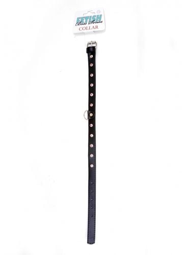 fetish b   series collar   2 cm pink crystal na Arena.pl