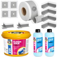 Folia w płynie 12kg Taśma 20m Grunt 2l Narożniki