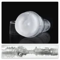 fleshlight ice crystal butt - przezroczysta maszyna intymna 25,5 cm
