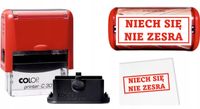 ŚMIESZNA PIECZĄTKA pieczątki 47x18 COLOP C30 automat TWÓJ NAPIS