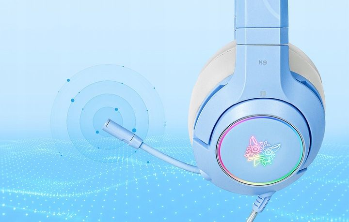 ONIKUMA GAMINGOWE SŁUCHAWKI PRZEWODOWE NAUSZNE K9 Z KOCIMI USZAMI 2,2M zdjęcie 11