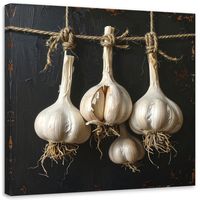 Obraz do kuchni restauracji baru jadalni, Suszony czosnek warzywa